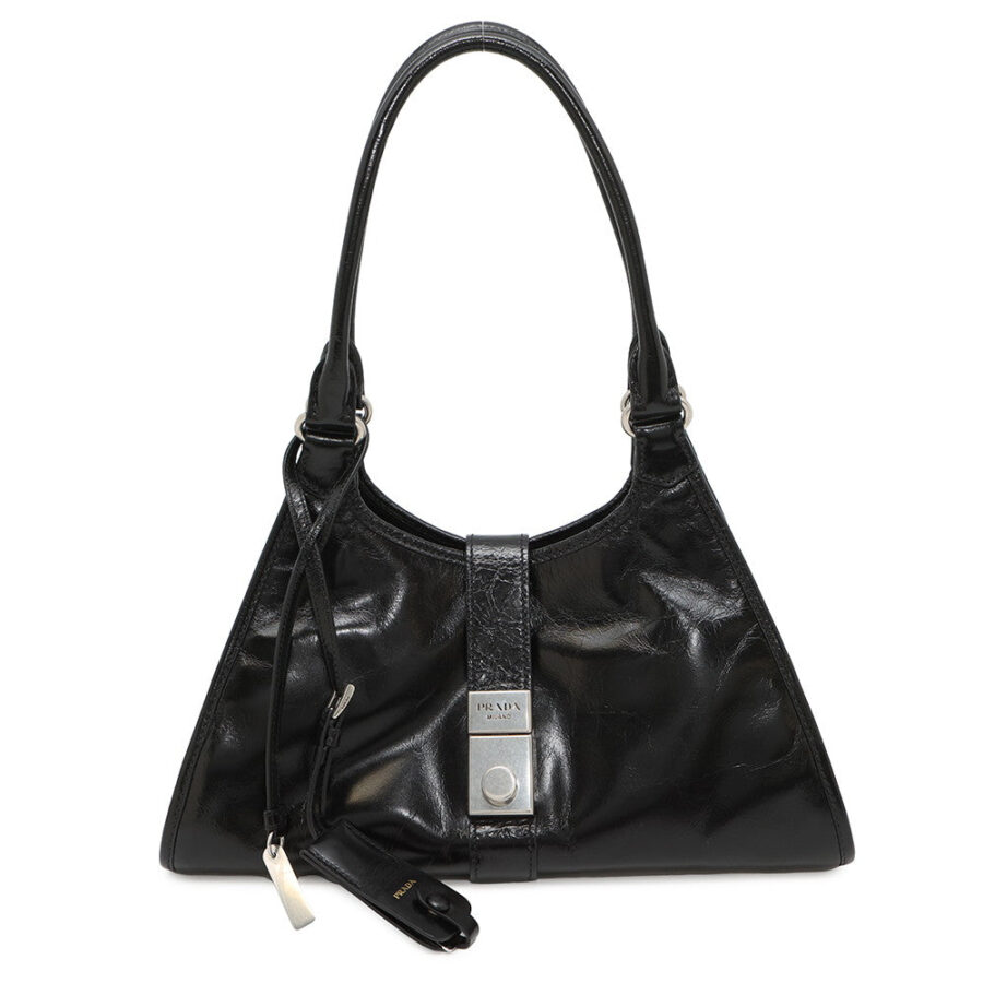 Prada Hobo black bag – front view