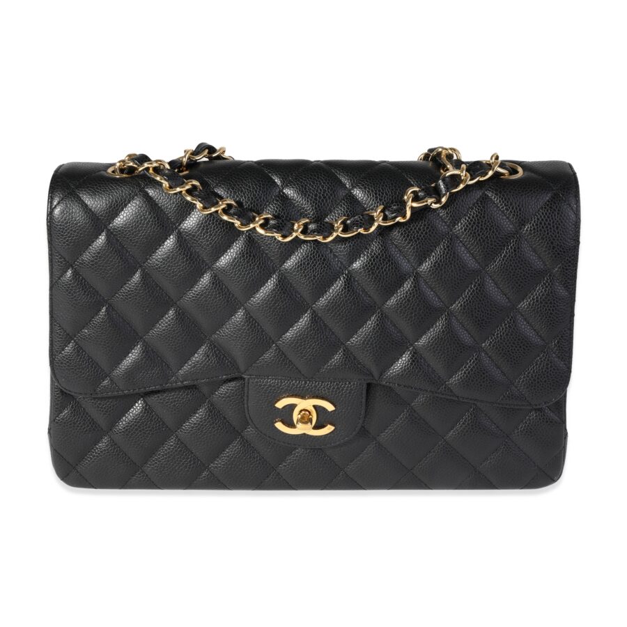 Chanel handbag black – front view