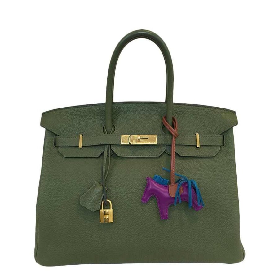 Hermes handbag green – front view