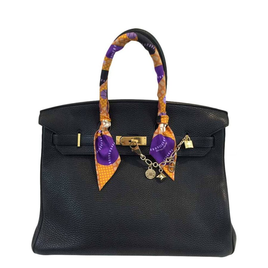 Hermes handbag black – front view