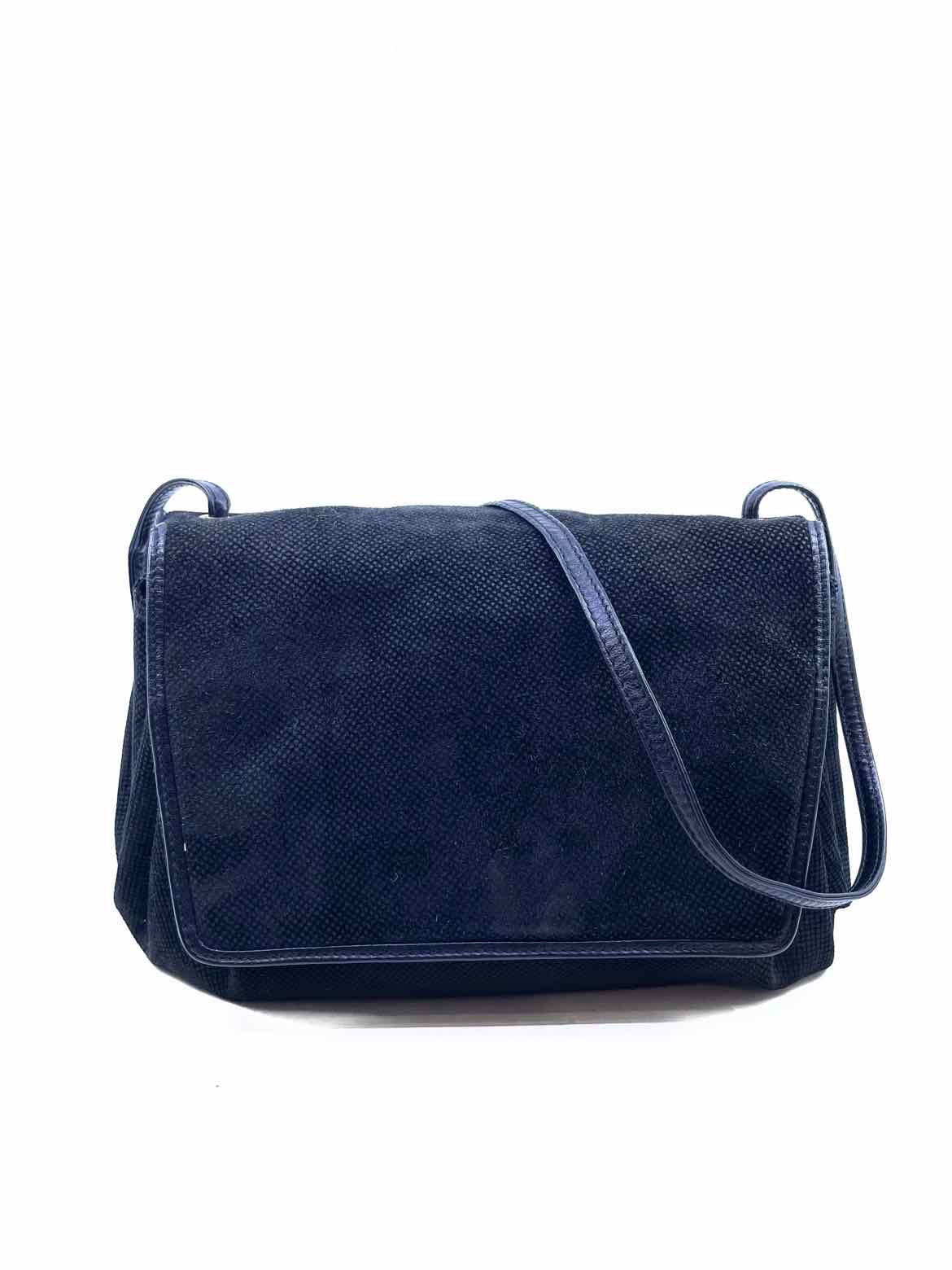BOTTEGA VENETA Black Suede Solid Handbag