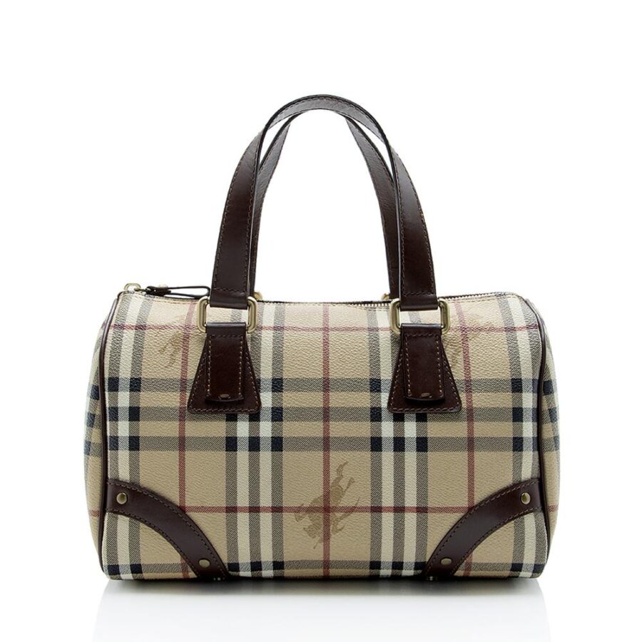 Burberry Haymarket Check Dome Small Satchel | Studio Nafay