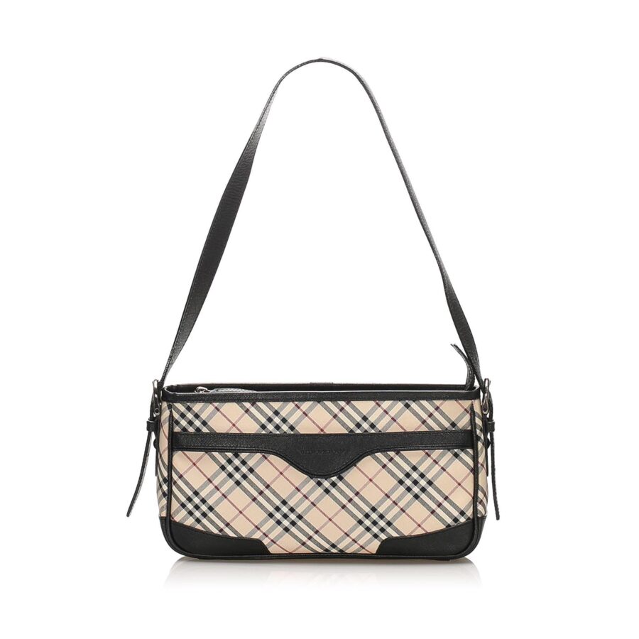 Burberry Nova Check Canvas Shoulder Bag | Studio Nafay