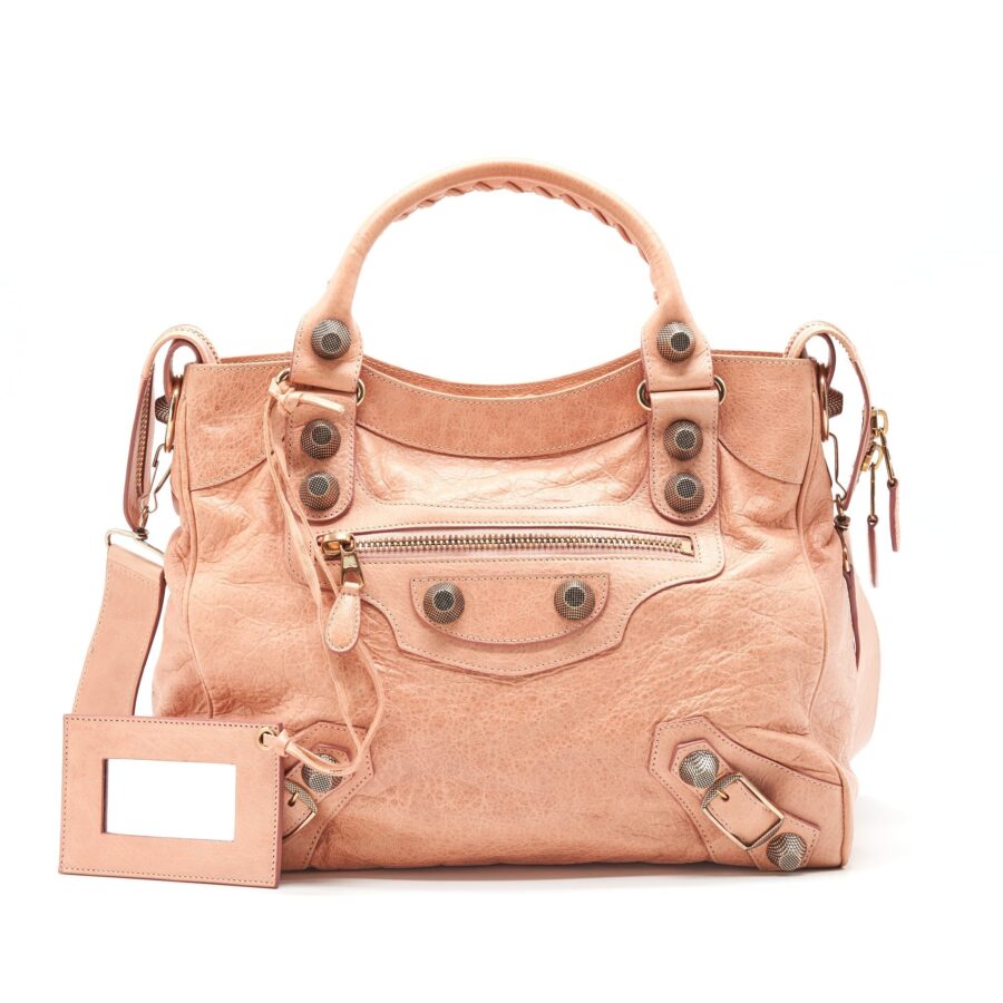 Balenciaga Tote pink bag – front view