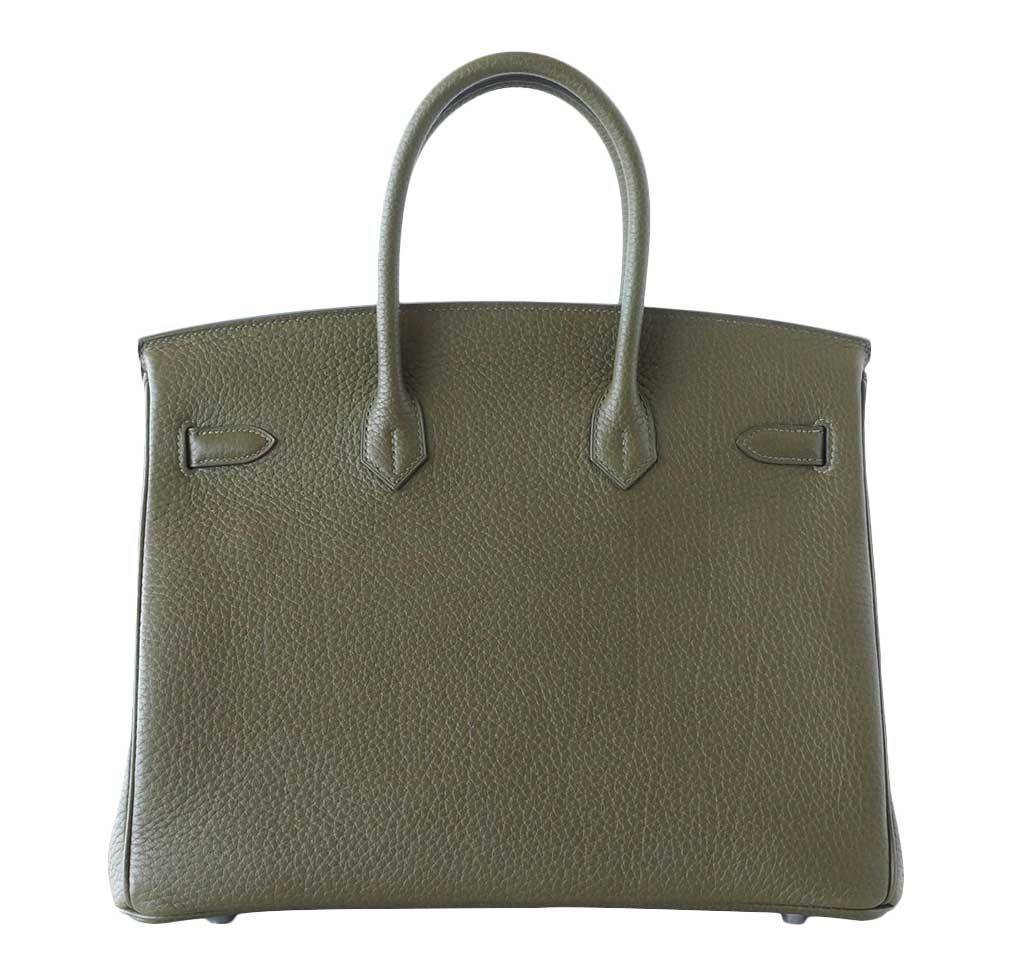 Hermesbirkin 35 Vert Veronese Fjord Bag