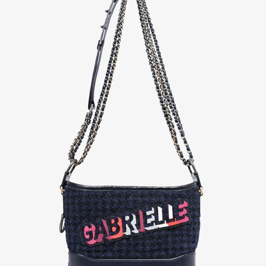 Chanel Gabrielle black bag – front view