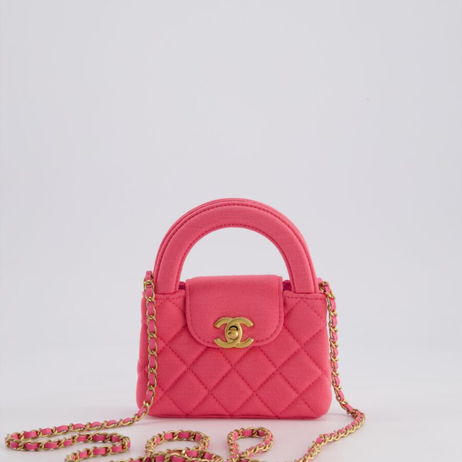 Chanel Kelly pink bag – front view
