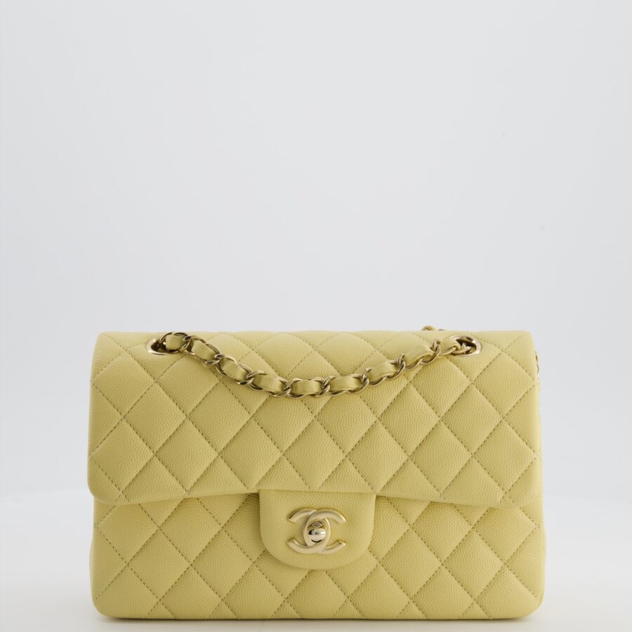 Chanel Flap Bag yellow – front view