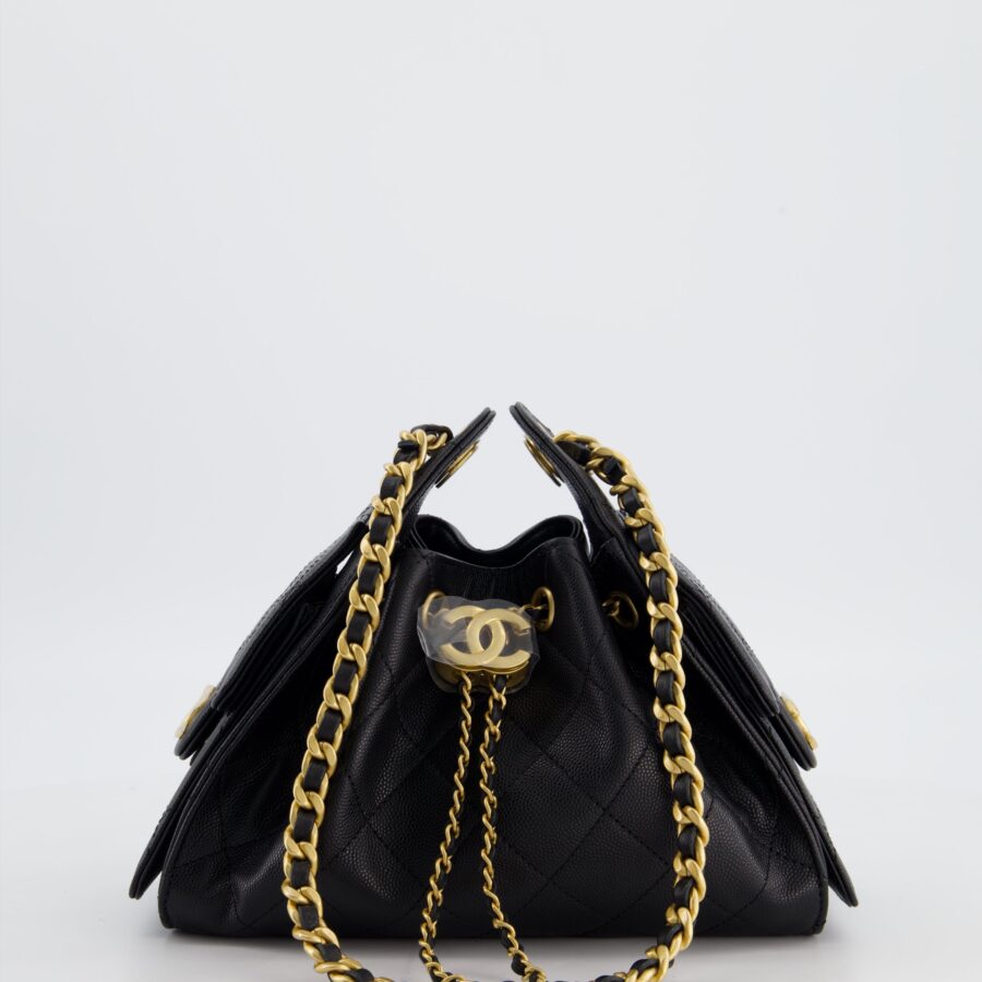 Chanel handbag black – front view