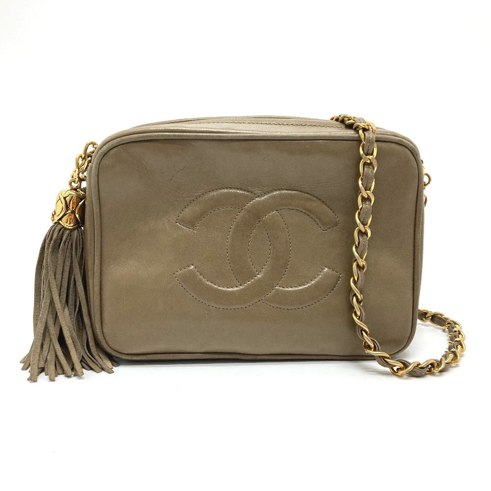 Chanel 30 Lambskin Beige Shoulder Bag