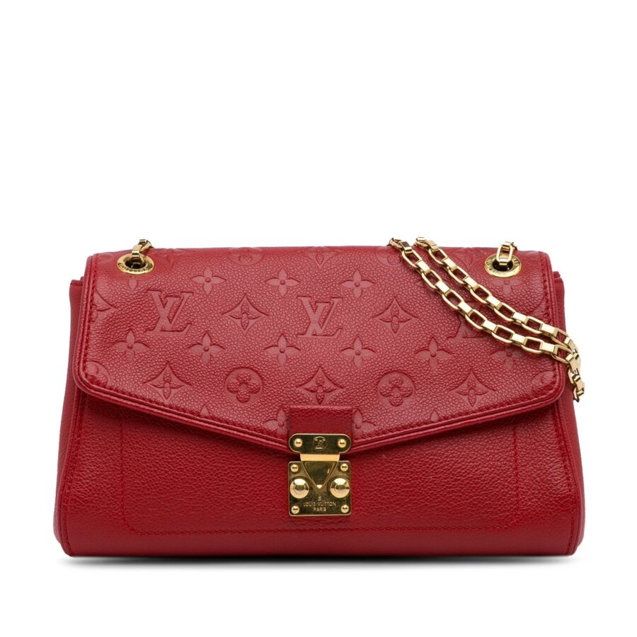 Red Louis Vuitton Monogram Empreinte Saint Germain PM Shoulder Bag | Studio Nafay