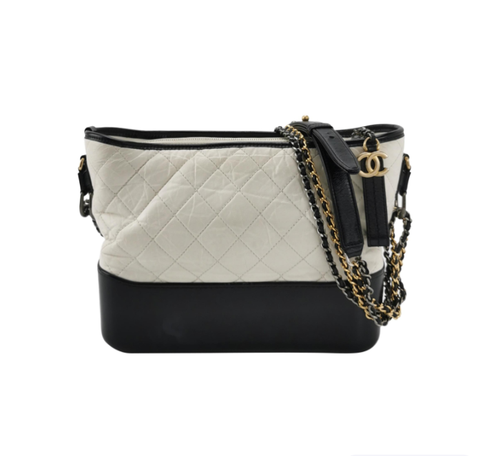 Chanel Gabrielle black bag – front view