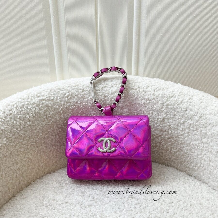 Chanel Clutch pink bag – front view