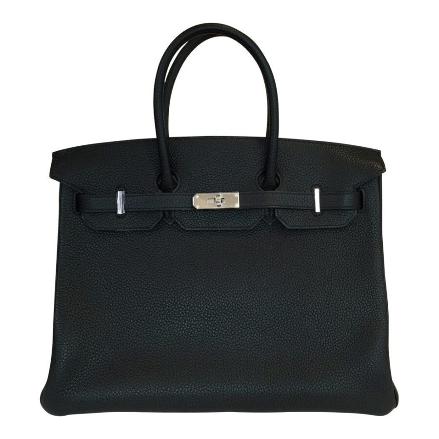 Hermes handbag black – front view