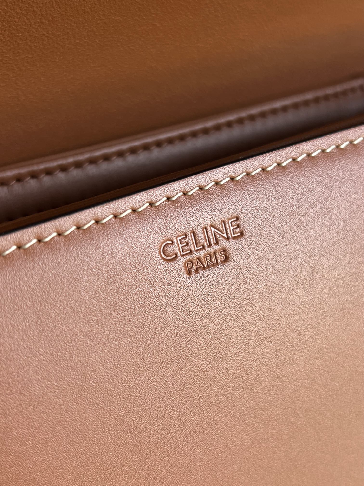 TEEN Triomphe 18 ALL Brown Calfskin GOLD Hardware