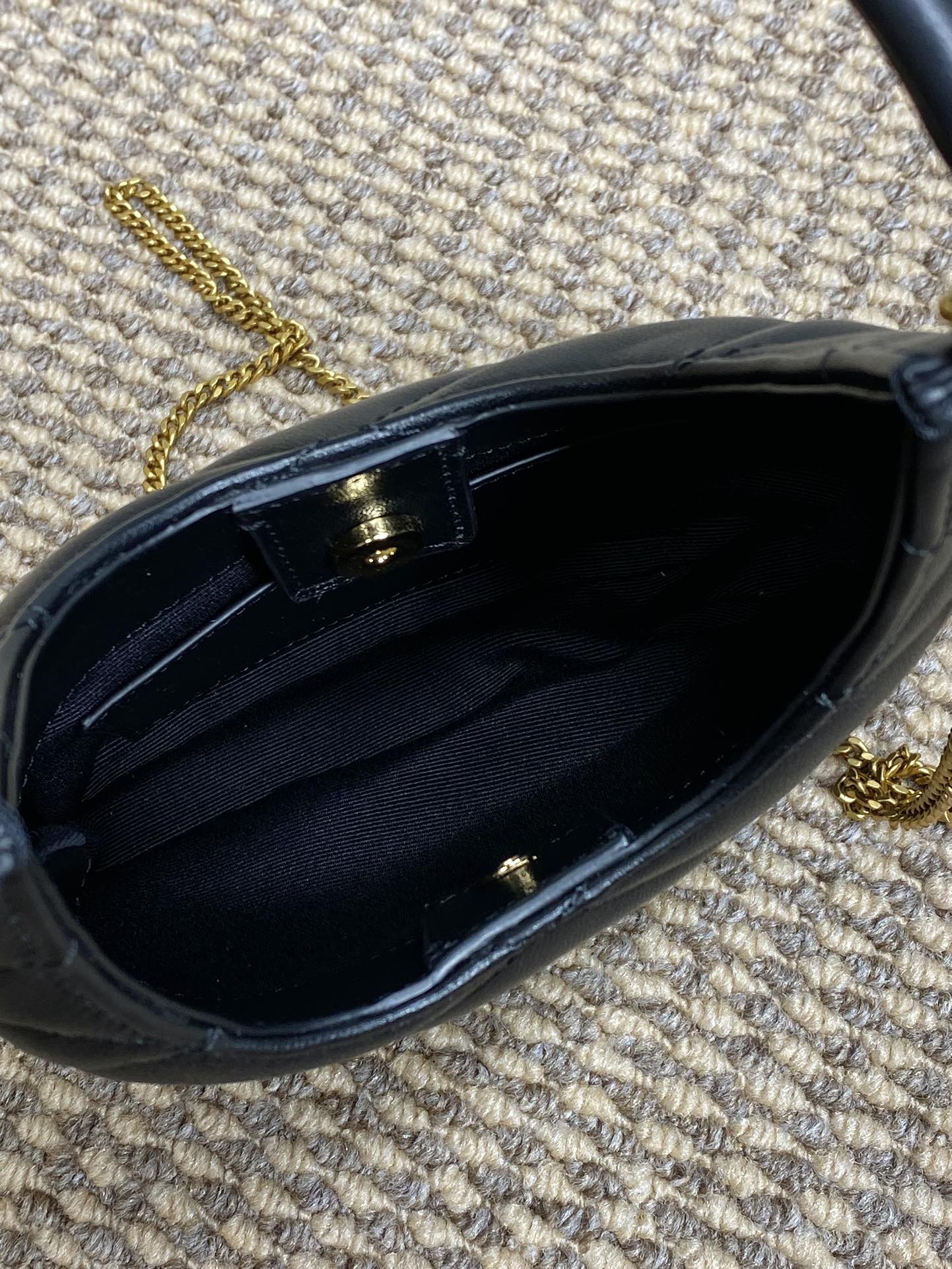 SADE HOBO 21 IN Black Lambskin GOLD Hardware