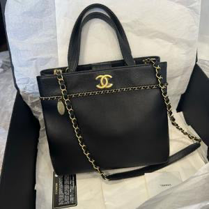 Chanel Tote gold bag – front view