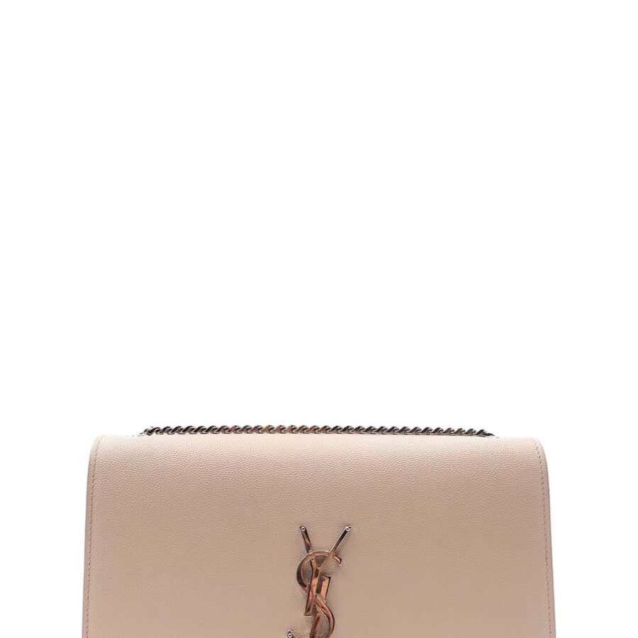 Monogram Medium Kate with Silver Hardware Pale Blush | Studio Nafay